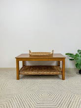 Load image into Gallery viewer, Woven Wood Coffee Table