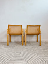 Load image into Gallery viewer, Pair of Italian Bentwood Cane Chairs