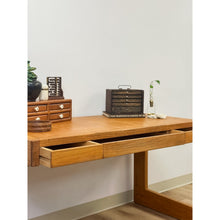 Load image into Gallery viewer, Vintage Handmade Organic Modern Pine Plywood Desk, Lou Hodges Style MCM