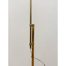 Load image into Gallery viewer, Solid Brass Floor Lamp Adjustable Vintage MCM Hollywood Regency Reading Light