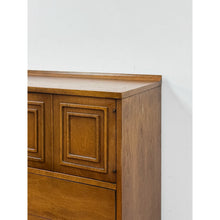 Load image into Gallery viewer, Vintage Chest Broyhill Sculptra MCM Gentleman's Tallboy Three Drawer Dresser
