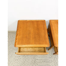 Load image into Gallery viewer, Very Rare Lane Perception MCM Oak Nightstands Cane Drawers Vintage Mid Century