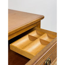 Load image into Gallery viewer, Vintage Thomasville Transitional Tallboy Dresser, Burlwood Accents, MCM Casegood