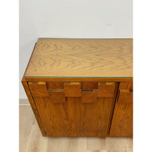 Load image into Gallery viewer, Vintage Buffet Lane Staccato Brutalist MCM Walnut Sideboard Collectible