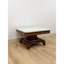 Load image into Gallery viewer, Antique Mahogany Marble Top Coffee Table Traditional Square Living Room