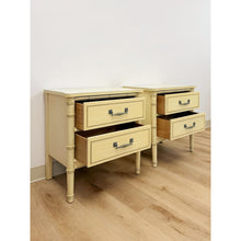 Load image into Gallery viewer, Vintage Henry Link Bali Hai Coastal Hollywood Regency Cream Nightstands