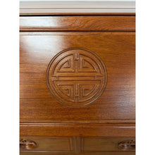 Load image into Gallery viewer, Rare Oriental Rosewood Secretary Writing Desk Fold Out Sheraton Hotel Provenance
