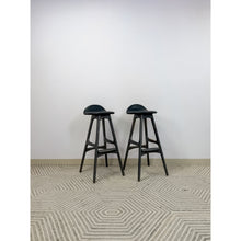Load image into Gallery viewer, Rare Erik Buch MCM Teak Barstool Pair Danish Modern Vintage Collector Find