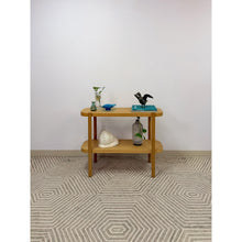 Load image into Gallery viewer, Modern Two-Tier Natural Wood Console Table Entryway Sofa Table 36"