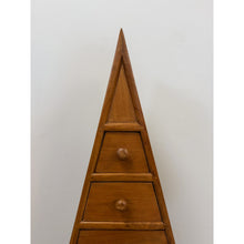 Load image into Gallery viewer, Rare MCM Teak Pyramid Apothecary Cabinet Vintage Danish Modern Traigular Storage