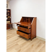 Load image into Gallery viewer, Rare Oriental Rosewood Secretary Writing Desk Fold Out Sheraton Hotel Provenance