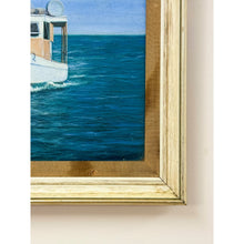 Load image into Gallery viewer, Buster Hall Bahamian Fishing Boat Original Painting Signed 1984 Coastal Nautical