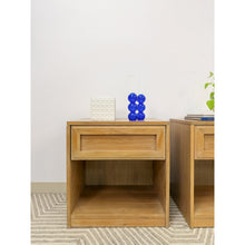 Load image into Gallery viewer, Thomasville Blonde Oak Nightstand Pair Vintage Drawers Storage 22" Wide