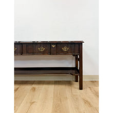 Load image into Gallery viewer, Vintage Console Table Harden Traditional Brass Pulls Hall Entry Table Sofa Table