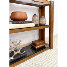 Load image into Gallery viewer, Vintage Smoky Glass 3 Tier Shelf Chrome MCM Display Shelving Unit Mid Century