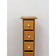 Load image into Gallery viewer, Vintage Pine Six Drawer Narrow Vertical Apothecary Cabinet Storage