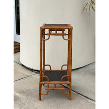 Load image into Gallery viewer, Bamboo Planter Stand Vintage Hollywood Regency Chinoiserie Tall Coastal