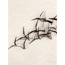 Load image into Gallery viewer, Vintage Iron Flock Bird Wall Sculpture MCM Coastal Large 56" Walling Hanging Art
