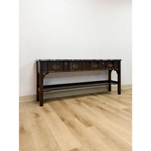 Load image into Gallery viewer, Vintage Console Table Harden Traditional Brass Pulls Hall Entry Table Sofa Table