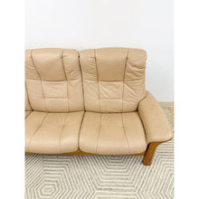 Load image into Gallery viewer, Ekornes Stressless Buckingham 3-Seat Recliner Sofa Vintage MCM 90" Wide