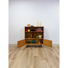 Load image into Gallery viewer, MCM Bookshelf Storage Cabinet Combo Vintage Mid-Century Modern Wood Bookshelf