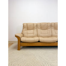 Load image into Gallery viewer, Ekornes Stressless Buckingham 3-Seat Recliner Sofa Vintage MCM 90" Wide