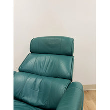 Load image into Gallery viewer, Chairworks Teal Adjustable Recliner Stressless Style Vintage Lounge Chair Retro