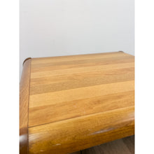 Load image into Gallery viewer, Vintage Lane Altavista Walnut Coffee Table MCM Square Blonde Wood Round Edges
