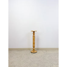 Load image into Gallery viewer, Italian Pickled Pine Pedestal Rustic Antique Farmhouse Plant Stand