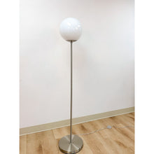 Load image into Gallery viewer, Chrome Lollipop Table Lamp Vintage MCM White Tinted Top Space Age Lighting