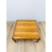 Load image into Gallery viewer, Vintage Lane Altavista Walnut Coffee Table MCM Square Blonde Wood Round Edges