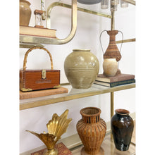 Load image into Gallery viewer, Vintage Milo Baughman Style Brass Tone Etagere Shelf Vintage Hollywood Regency