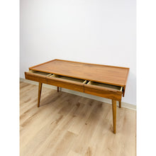 Load image into Gallery viewer, Crate and Barrel MCM Executive Desk Three Drawers Home Office Table