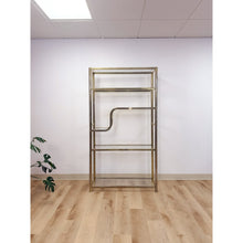 Load image into Gallery viewer, Vintage Milo Baughman Style Brass Tone Etagere Shelf Vintage Hollywood Regency