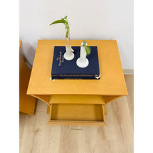 Load image into Gallery viewer, Unique Curved Hourglass Double Sided Nightstand Pair Vintage Accent