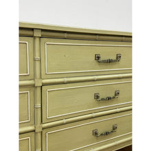 Load image into Gallery viewer, Vintage Dresser Henry Link Green Nine Drawer Bali Hai Coastal Hollywood Regency