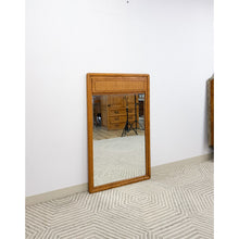Load image into Gallery viewer, Lane Perception MCM Cane Mirror Vintage Mid-Century Rare Wall Mirror