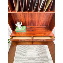 Load image into Gallery viewer, Vintage Danish Rosewood Wall Unit Shelf MCM Storage Display Cabinet Denmark