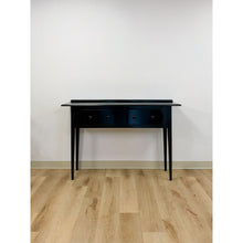 Load image into Gallery viewer, Nichols and Stone Solid Black Wood Console Two Drawers Modern Transitional