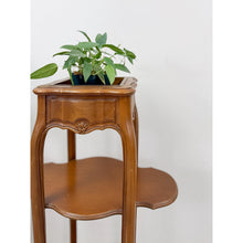 Load image into Gallery viewer, French Provincial Planter Box Stand Side Table Copper Tray Vintage Pair
