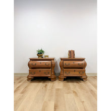 Load image into Gallery viewer, Vintage Century Furniture Provincial Curvy Nightstand Pair Classic Bedroom Table