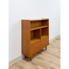 Load image into Gallery viewer, MCM Bookshelf Storage Cabinet Combo Vintage Mid-Century Modern Wood Bookshelf