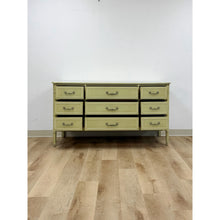 Load image into Gallery viewer, Vintage Dresser Henry Link Green Nine Drawer Bali Hai Coastal Hollywood Regency