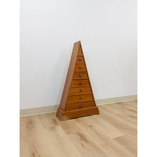 Load image into Gallery viewer, Rare MCM Teak Pyramid Apothecary Cabinet Vintage Danish Modern Traigular Storage