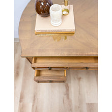 Load image into Gallery viewer, American of Martinsville Vintage MCM Desk w/ Glass Top Four Drawers Transitional