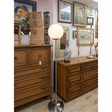Load image into Gallery viewer, Chrome Lollipop Table Lamp Vintage MCM White Tinted Top Space Age Lighting