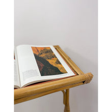 Load image into Gallery viewer, Vintage Rattan Wicker Easel Podium Art Stand Coastal Boho Hollywood Regency