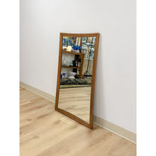 Load image into Gallery viewer, Vintage Mirror Broyhill Sculptra MCM Walnut Wall Vanity Entryway Curved Edges