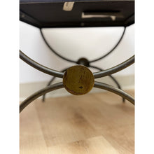 Load image into Gallery viewer, Pair of Swaim Designer Metal and Beige Upholstered Footstools, High Point