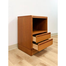 Load image into Gallery viewer, Teak Danish Mid-Century Nightstand Torring Mobelfabrik MCM Bedside End Table